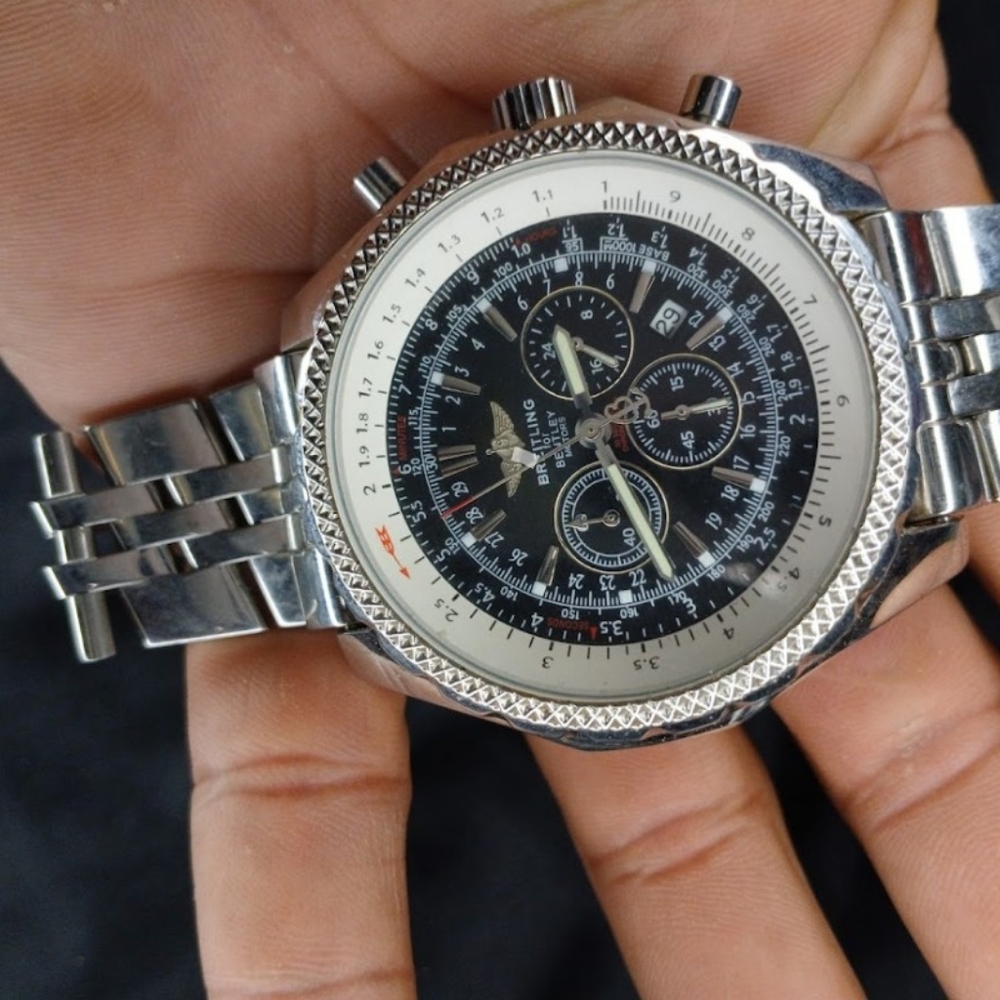 Breitling Gold Chronograph Men's Watch